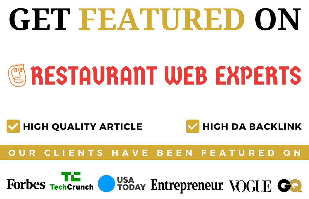 Get Featured On Restaurant Web Experts