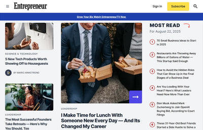 Get Mention on Entrepreneur