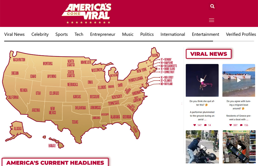 Get Featured On Americas Gone Viral