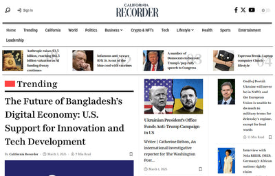 Get Featured on California Recorder