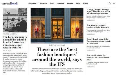 Publication on Carousel Bondi