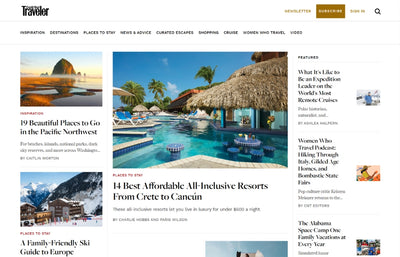 Publication on Conde Nast Traveler