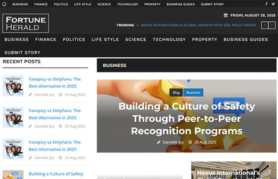 Featured on Fortune Herald