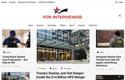 Featured on Fox Interviewer