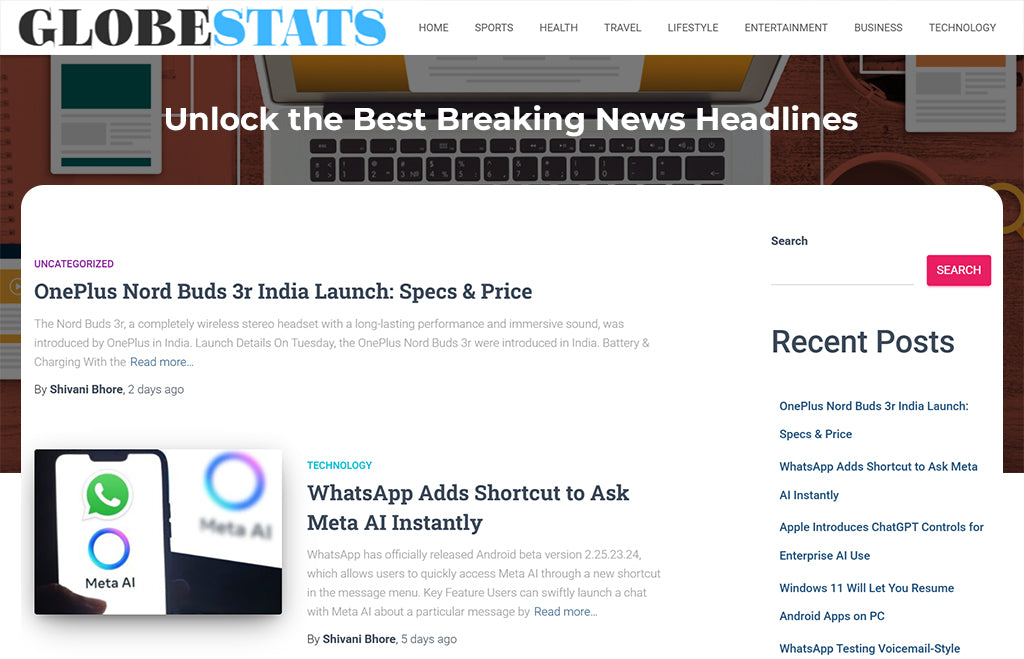 Featured on GlobeStats