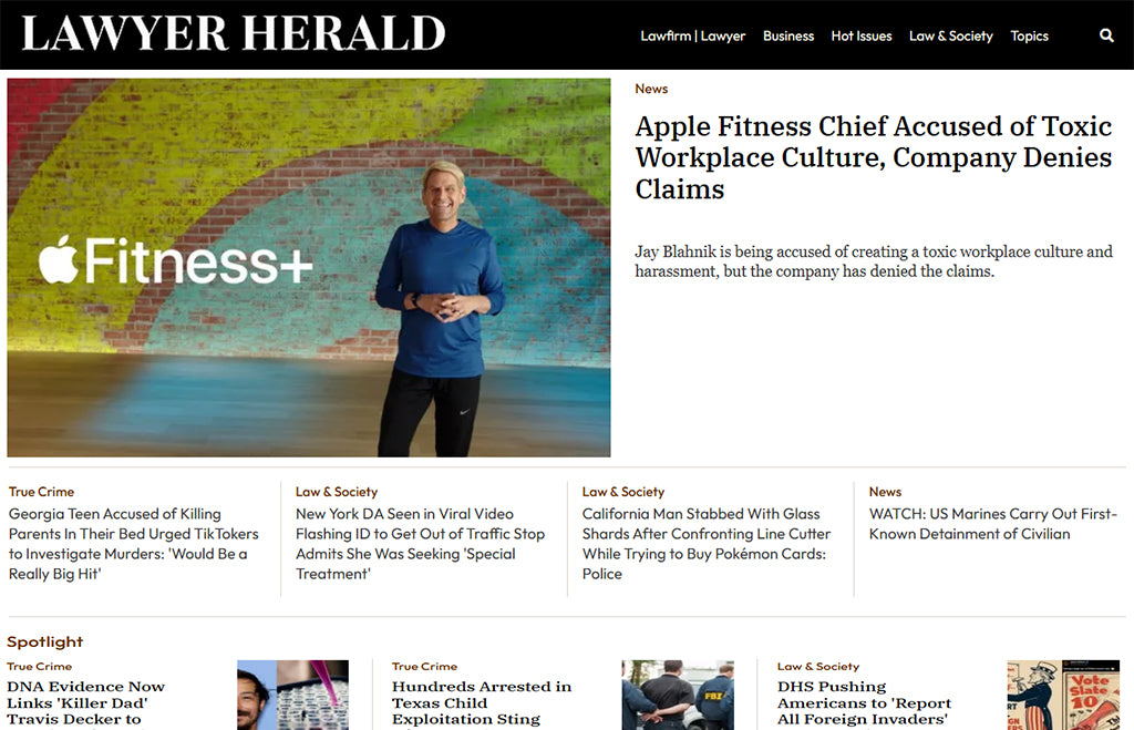 Featured on Lawyer Herald