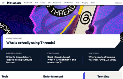 Get Featured On Mashable