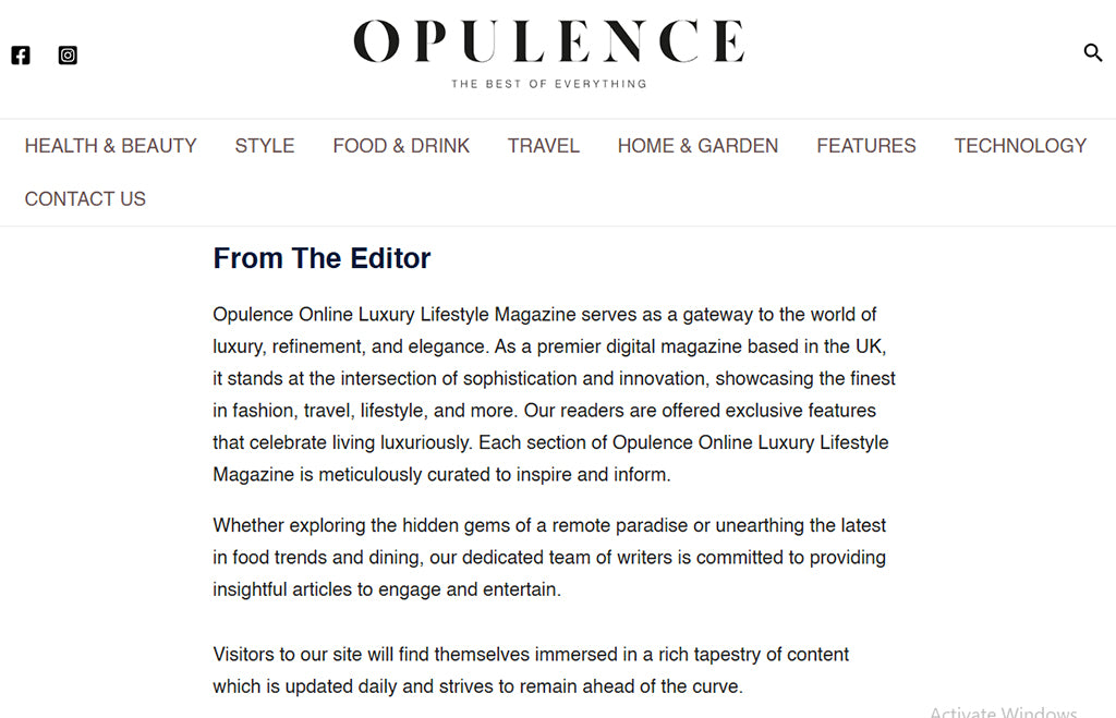 Featured on Opulence