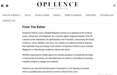 Featured on Opulence