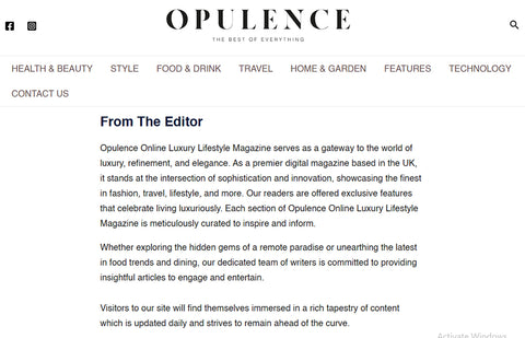 Featured on Opulence