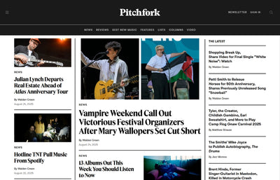 Publication on Pitchfork