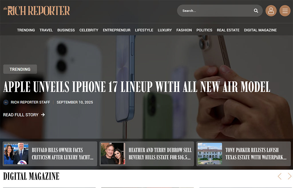 Featured on Rich Reporter