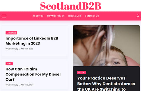 Publication on Scotland B2B