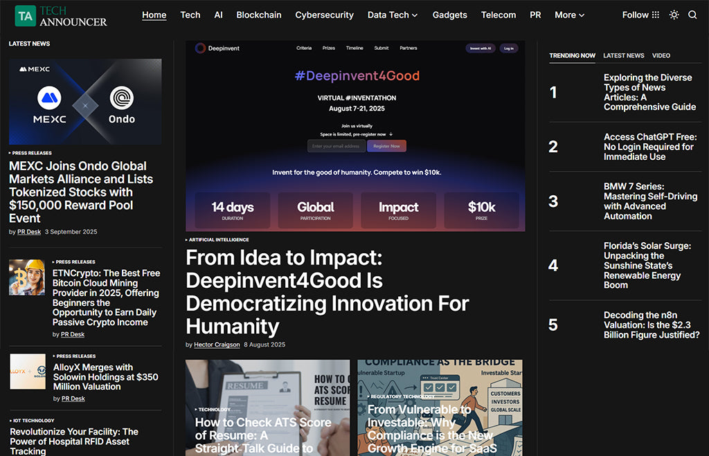 Featured on Tech Announcer