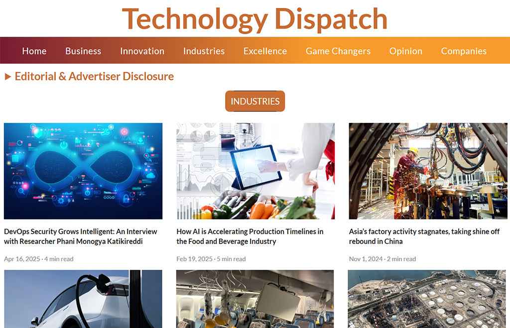Get Featured On Technology Dispatch