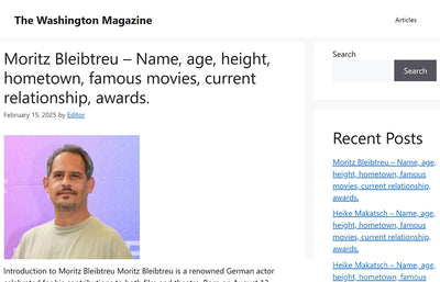 Publication on The Washington Magazine