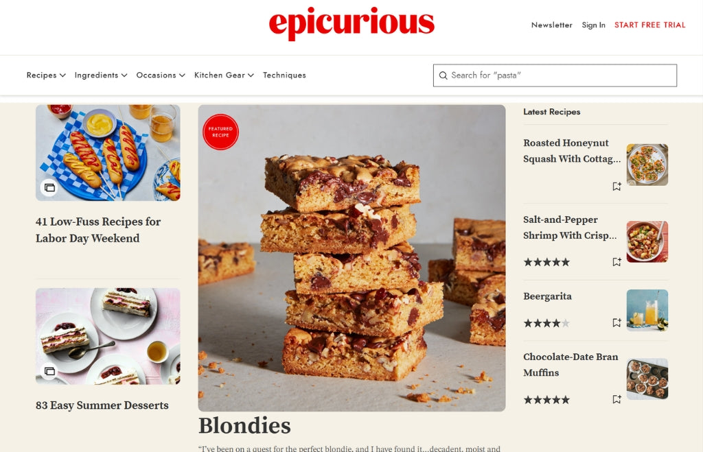 Featured on epicurious