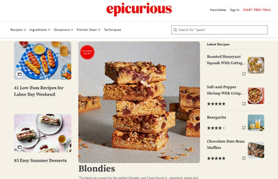 Featured on epicurious