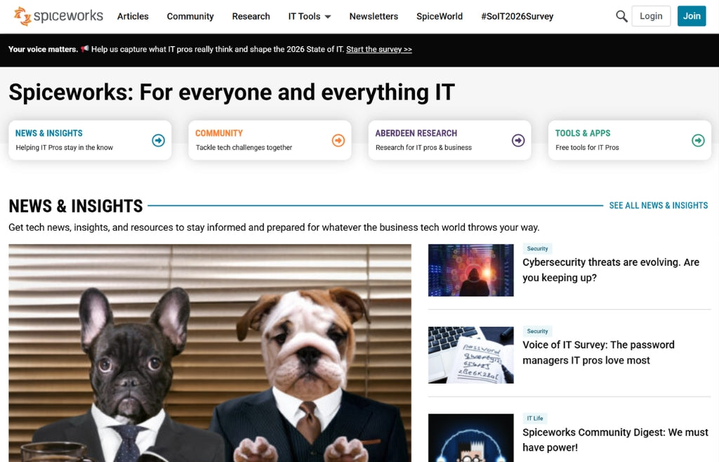 Featured on spiceworks