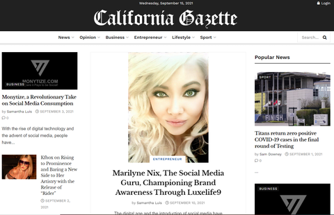 Get Featured On California Gazette