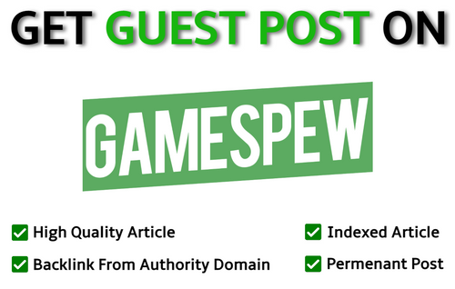 Guest Post On GameSpew