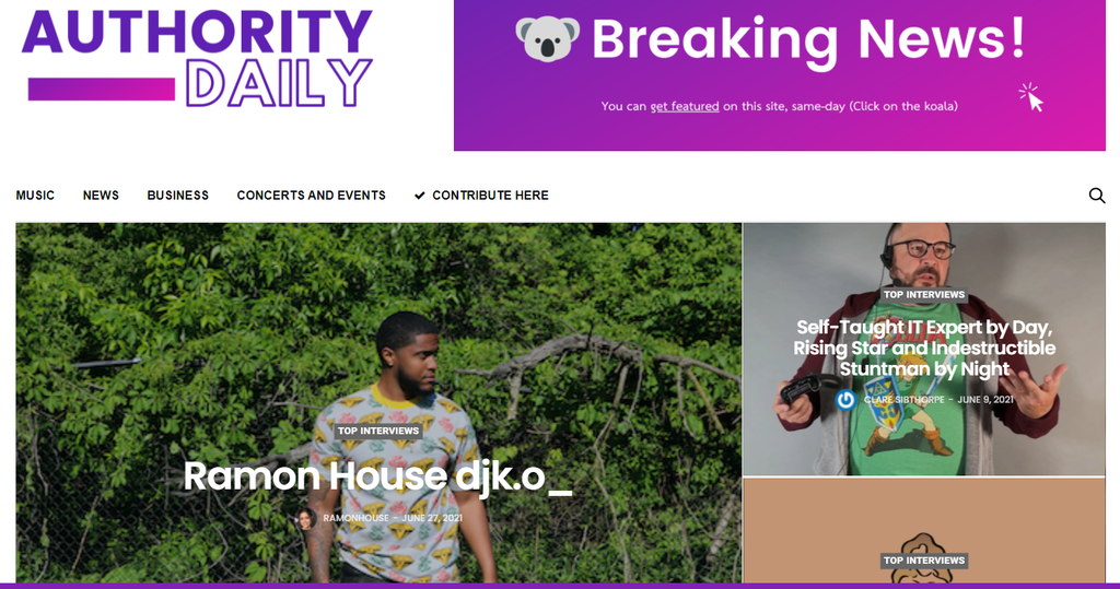 Get Featured On Authority Daily